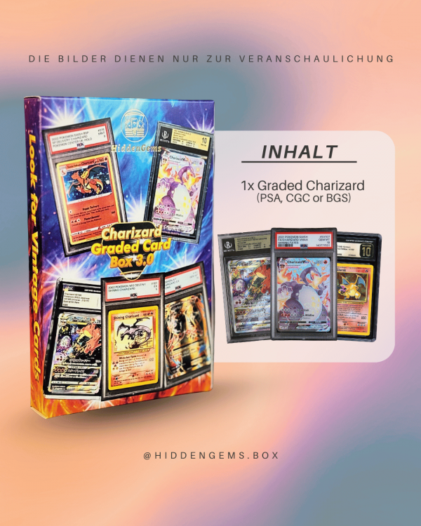 Hidden Gems Pokémon Graded Charizard Box 3.0