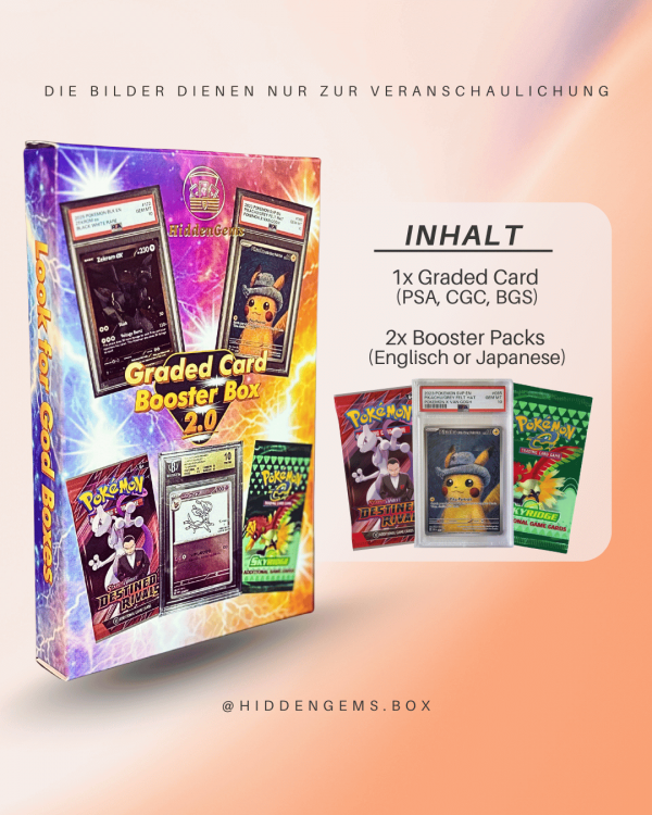 2 *NEW* Hidden Gems Pokémon Graded Card Booster Box 2.0